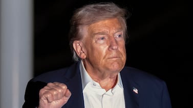 The Latest: Trump returns from Mideast promoting US-brokered Gaza deal