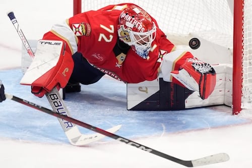 Bobrovsky’s 50th career shutout leads Panthers to 3-0 win over Golden Knights