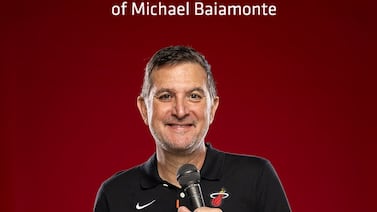 Miami Heat announces in-arena voice Michael Baiamonte’s retirement
