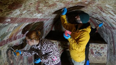 Rare fresco of Jesus as the 'Good Shepherd' uncovered in Turkish town visited by the pope