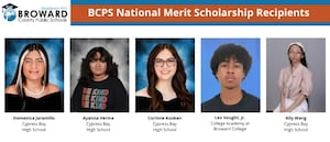 5 more Broward County Public Schools students win National Merit Scholarships