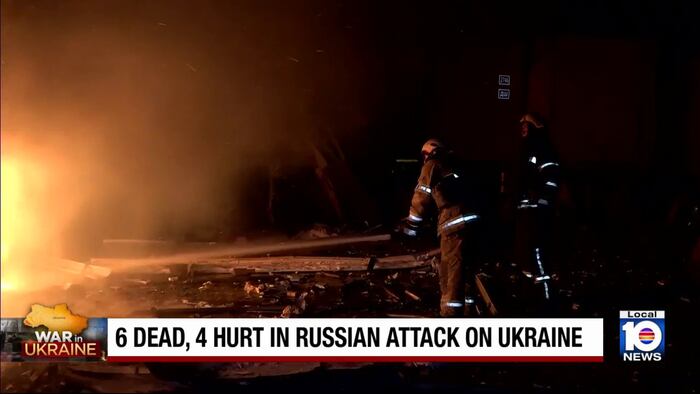 Russian forces launch most intense wave of missile attacks on Ukraine this year, officials say