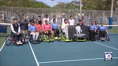 Wounded Warrior Project helps injured heroes play tennis in wheelchairs