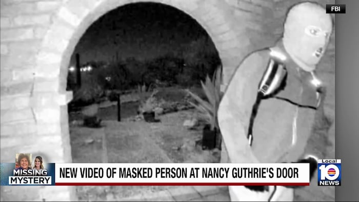 FBI releases surveillance images of masked person on Nancy Guthrie’s porch