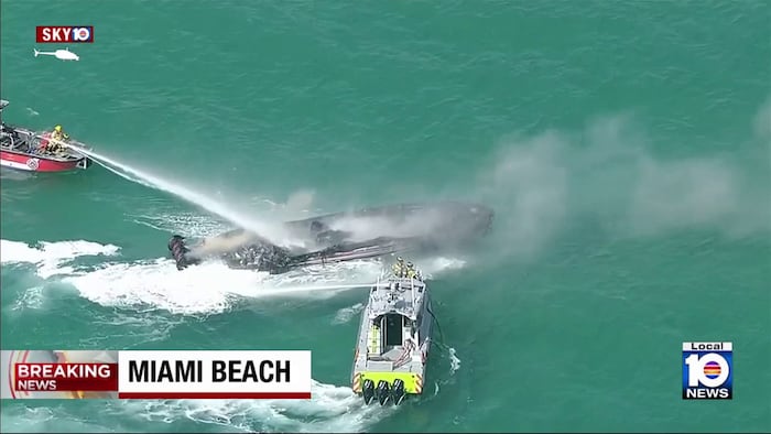 Crews extinguish fire on boat off Miami Beach; no injuries reported – WPLG Local 10