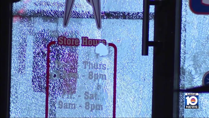 Police officers investigate shopping plaza shooting in Margate