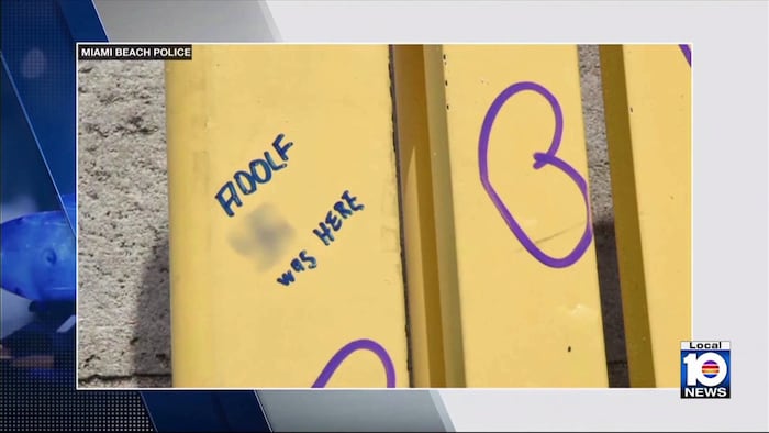 German tourist apologizes after writing anti-Semitic message on Miami Beach park bench