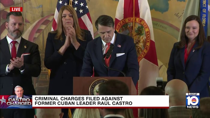 Watch the speeches during Raul Castro indictment announcement at Freedom Tower