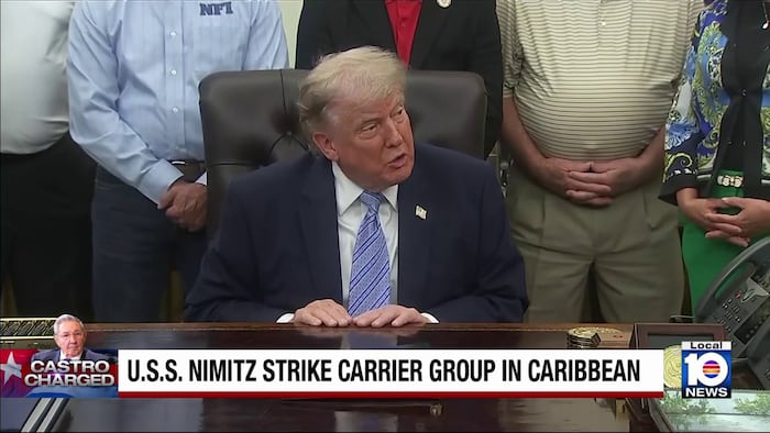 Trump stands firm on push for change in Cuba despite opposition from Russia and China