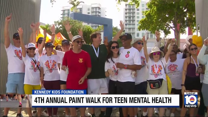 4th annual Paint Walk for Teen Mental Health held in Miami