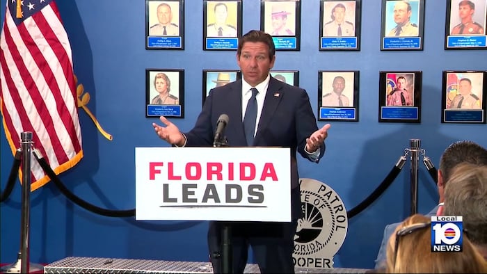 DeSantis addresses immigration enforcement, property taxes during stop in Davie
