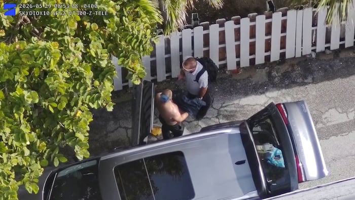 Police drone video shows duo accused of burglary in Sunny Isles Beach