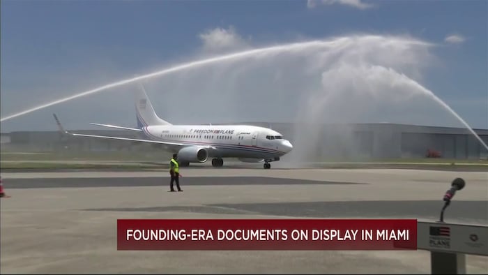 History takes flight: America's founding documents touch down in Miami