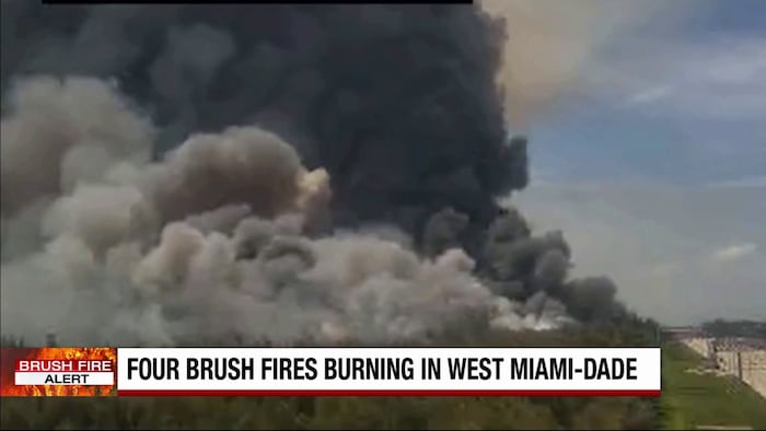 Key roads reopen after Miami-Dade brush fire closures