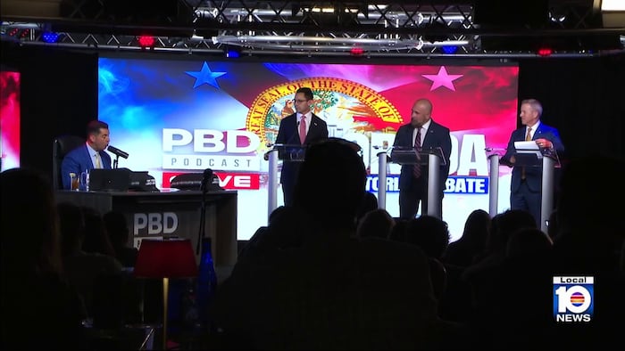 Republican candidates take aim at each other in governor's debate