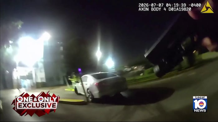 Body cam footage shows Sunrise officers with guns drawn while pursuing stolen vehicle