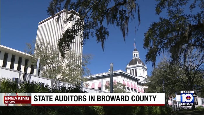 Florida DOGE auditors in Broward County, reviewing finances