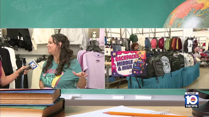 Back-to-school event held at Old Navy in Hollywood