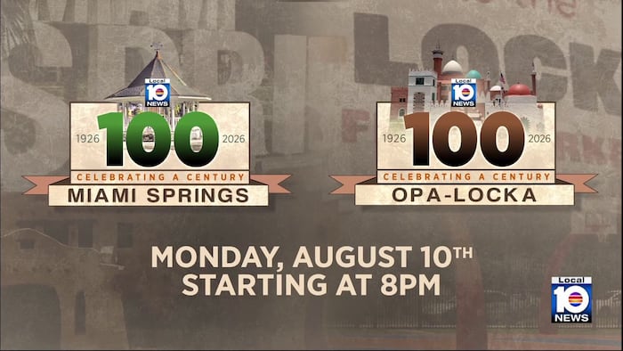 Local 10 special reports airing next week as Miami Springs, Opa-locka celebrate a century