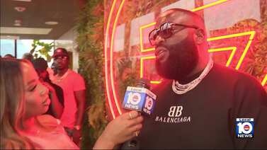 Rick Ross debuts new designer bag line at star-studded South Florida launch