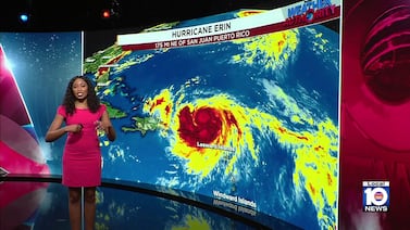 Huracán Erin se mantiene en categoría 5 mientras se desplaza cerca de las Islas de Sotavento