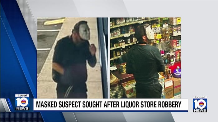 Man wearing Michael Meyers mask robs liquor store