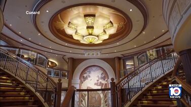 Ship Ahoy! Cunard’s Queen Elizabeth cruise ship anchors in Miami