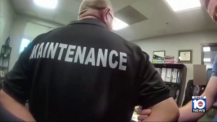 Video shows arrest of ex-North Miami school worker accused of showing explicit photo to student Video shows arrest of ex-North Miami school worker accused of showing explicit photo to student