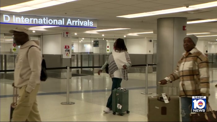 Image for People arriving in Miami from Jamaica tell of horrible devastation, destruction