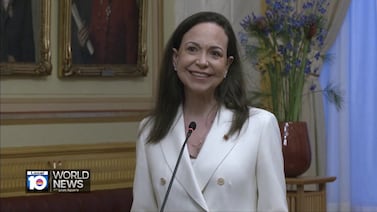 Nobel laureate Machado plans return to Venezuela, whether or not Maduro is ousted