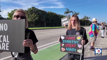 ‘Injustice doesn’t take a day off’: Group demonstrates outside Broward ICE facility on Christmas